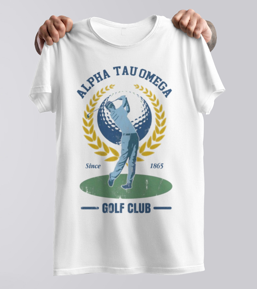 Alpha Tau Omega Golf Club Vintage Design Since 1865 T-Shirt
