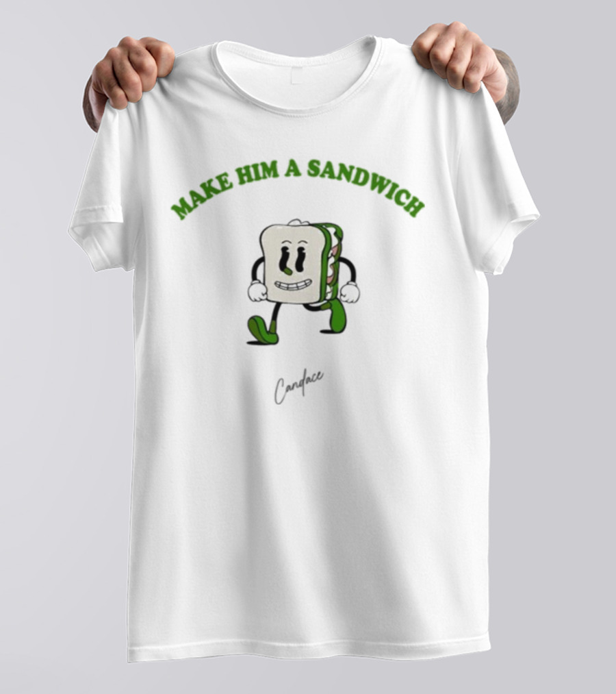 Candace Owens Make Him A Sandwich Walking Sandwich Character T-Shirt