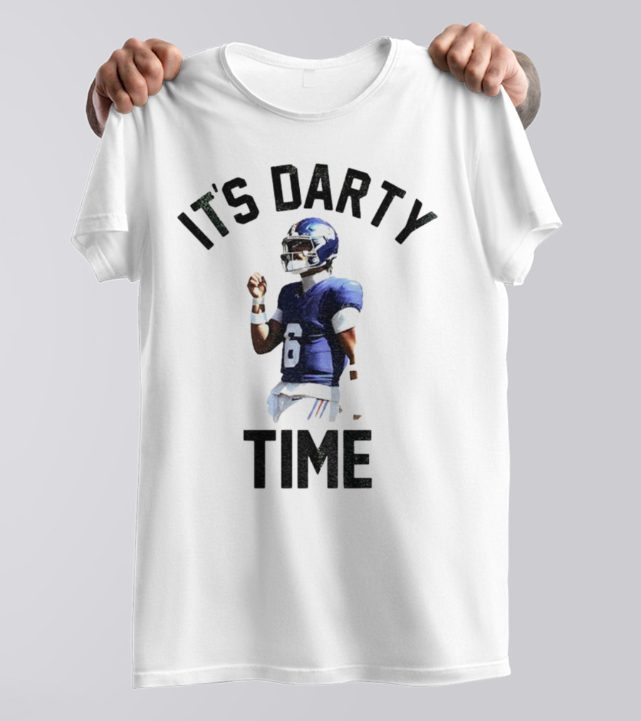 Jaxson Dart It's Darty Time New York Giants Football NFL 2025 T-Shirt