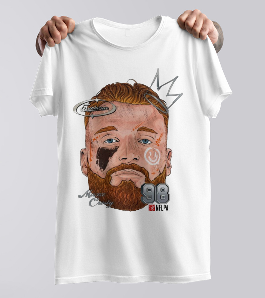 Euphoria Maxx Crosby 98 NFL Fat Head Illustration T-Shirt
