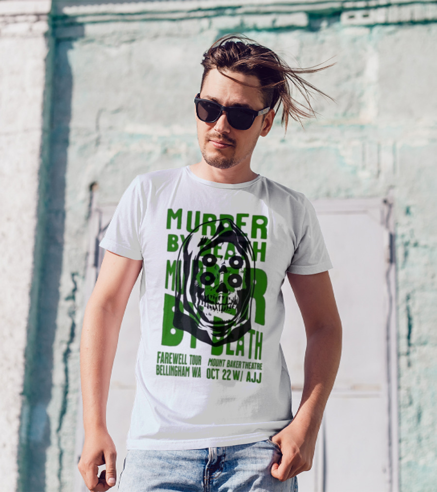 Murder By Death Farewell Tour Bellingham WA Oct 22 With AJJ 20th Anniversary T-Shirt