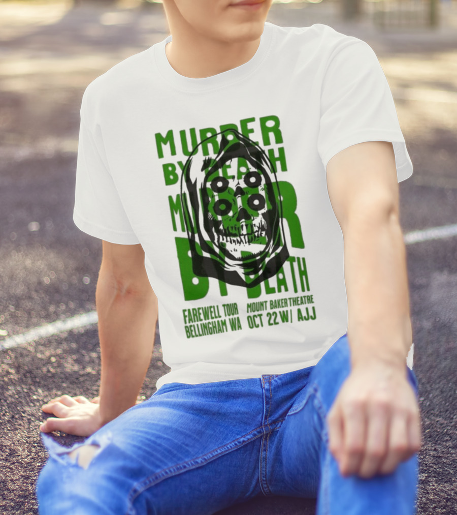 Murder By Death Farewell Tour Bellingham WA Oct 22 With AJJ 20th Anniversary T-Shirt
