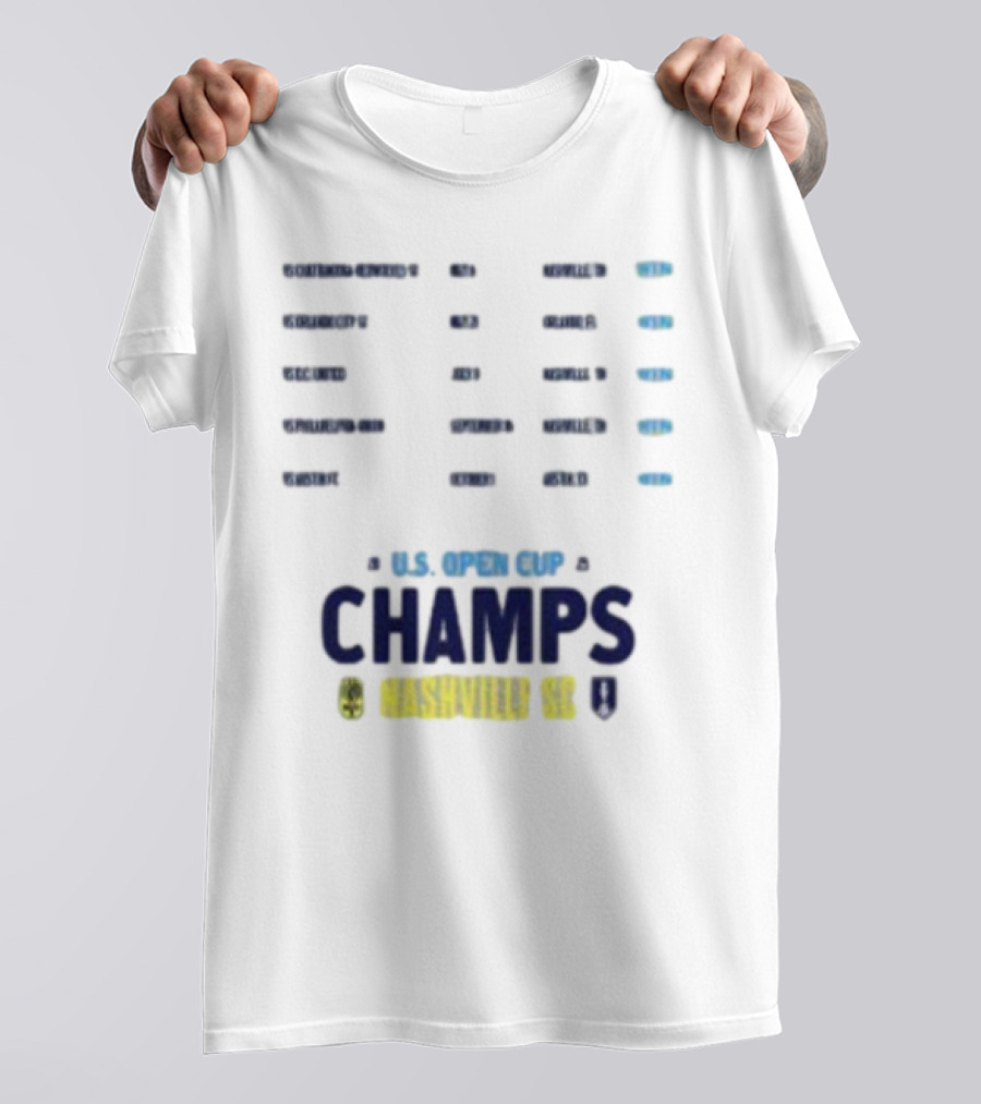 U.S. Open Cup Champs 2025 Nashville SC Concert Trophy T-Shirt
