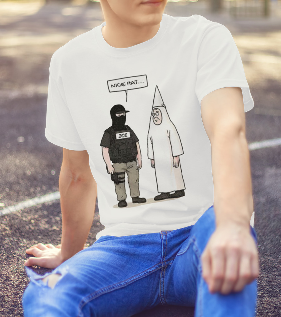 Subtle Fuck Trump Fuck ICE Nice Hat T-Shirt