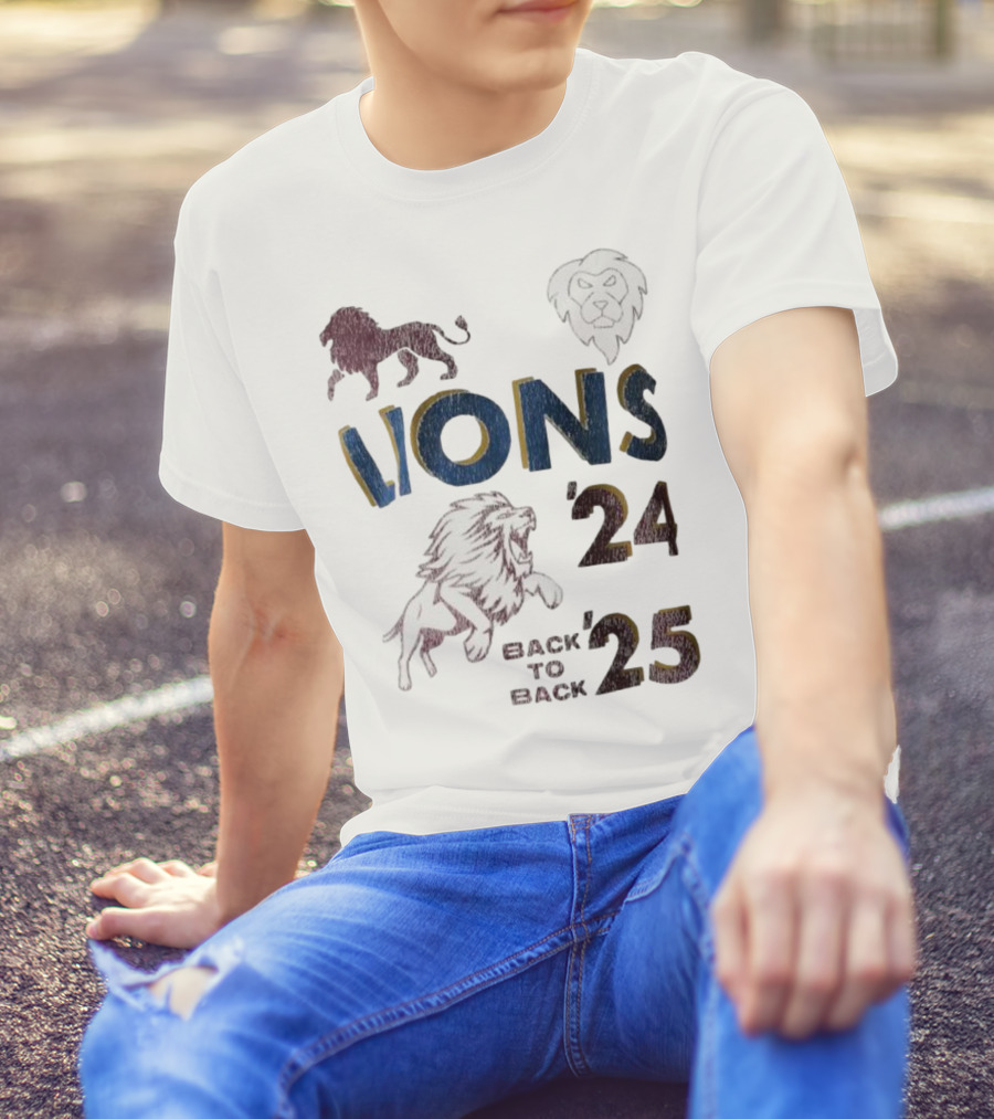 Lions Pride Back To Back '24 '25 T-Shirt