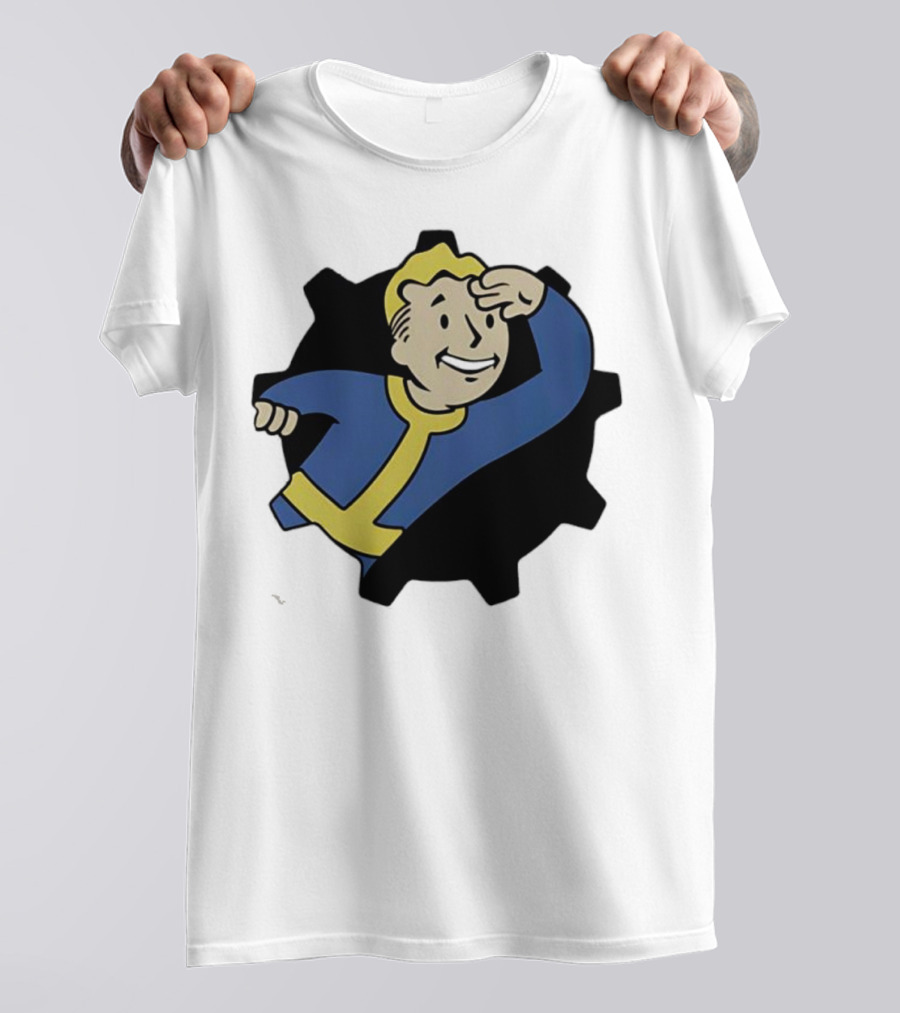 Fallout Vault Boy Lookout Iconic Pose T-Shirt