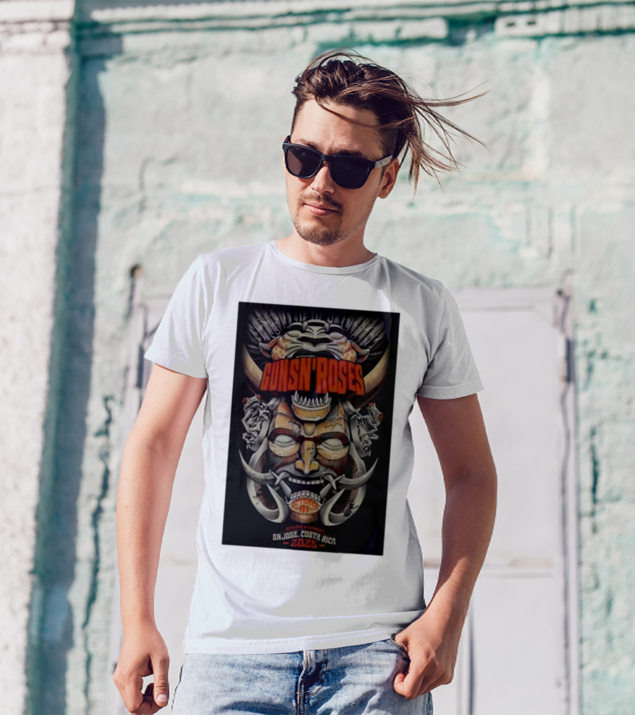 Guns N Roses Estadio Nacional San José Costa Rica 2025 T-Shirt