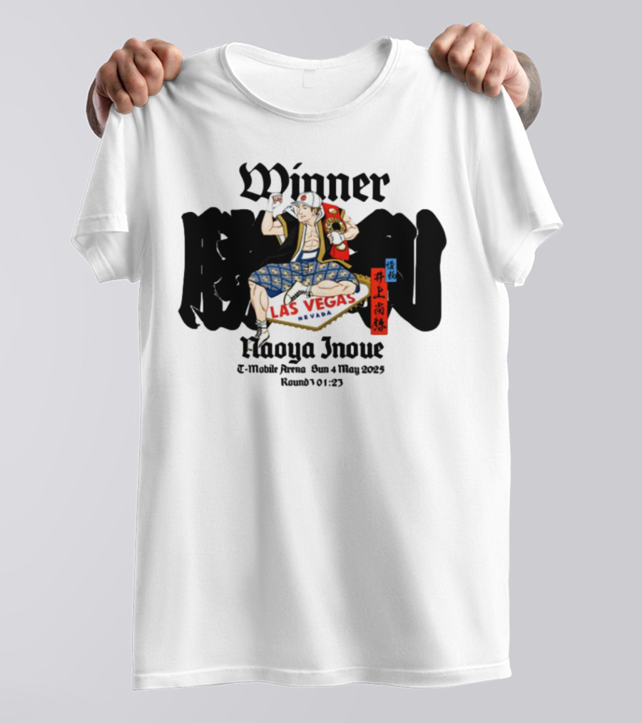 Monster Naoya Inoue Winner Las Vegas Nevada August 25 Round 10 323 T-Shirt