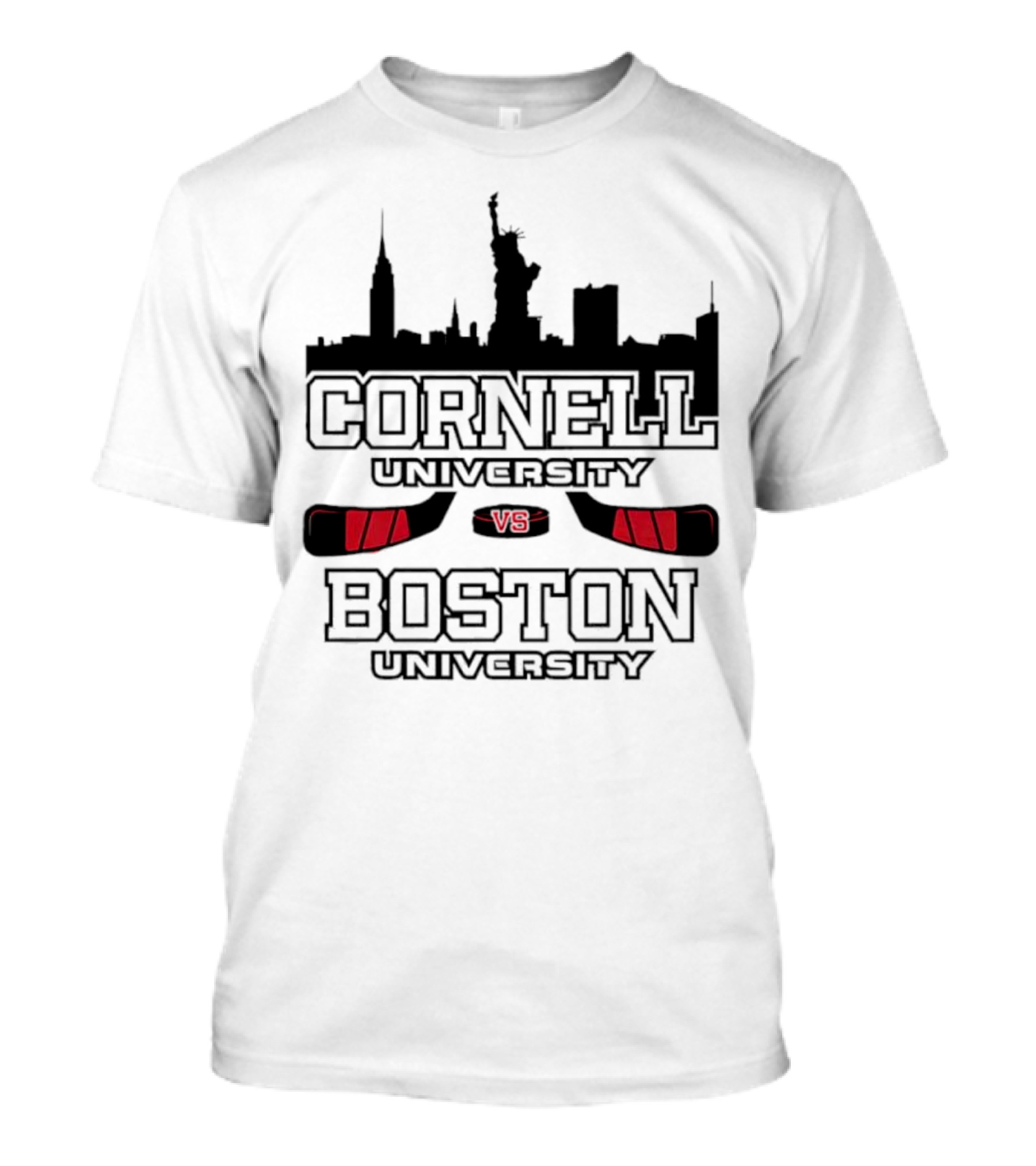 Red Hot Hockey Cornell University Boston University V8 T-Shirt