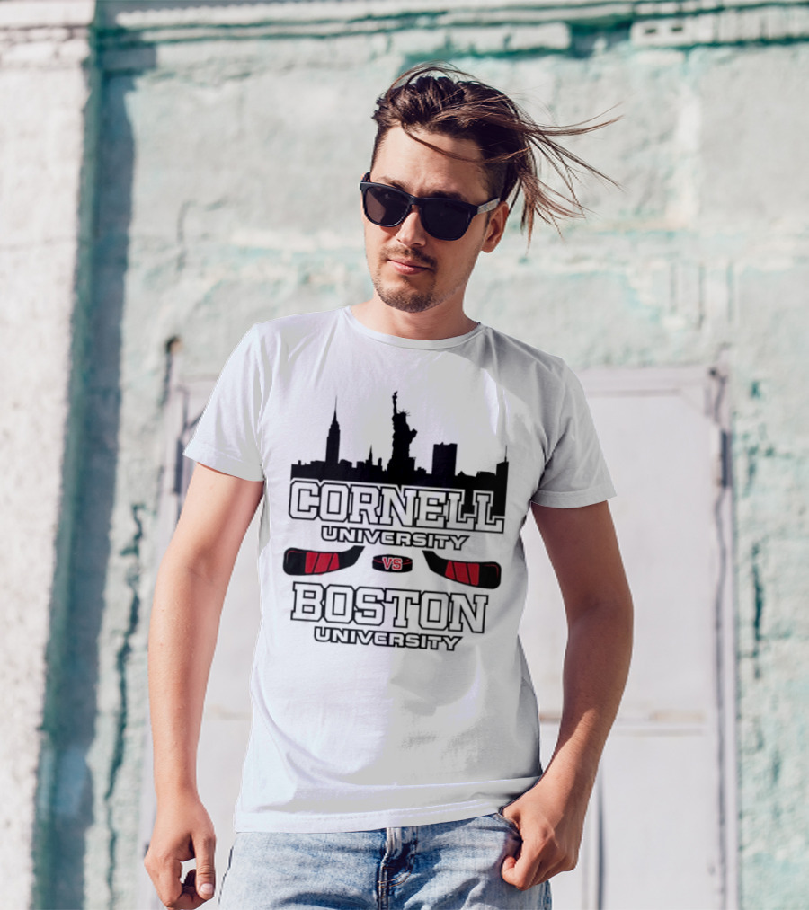 Red Hot Hockey Cornell University Boston University V8 T-Shirt