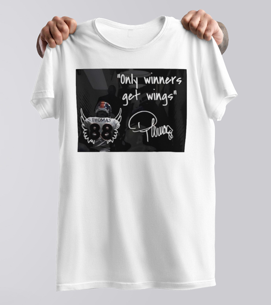 Thomas Number 88 Only Winners Get Wings Signature T-Shirt