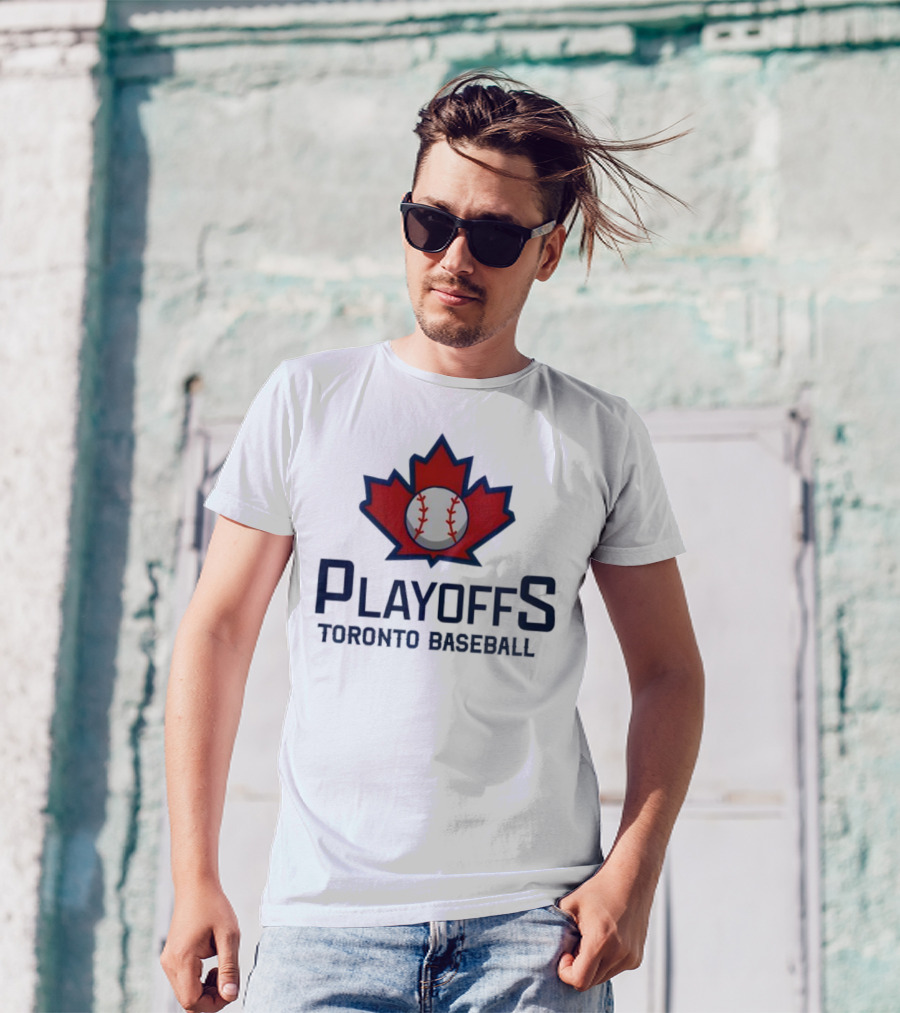 Toronto Baseball Playoffs Maple Leaf Icon T-Shirt