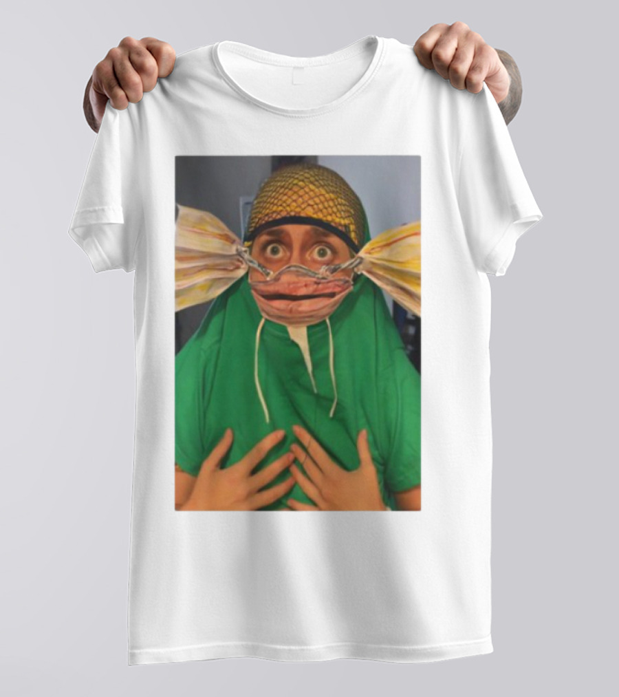 Homesweethome Catfish Mask Costume Creative Look T-Shirt