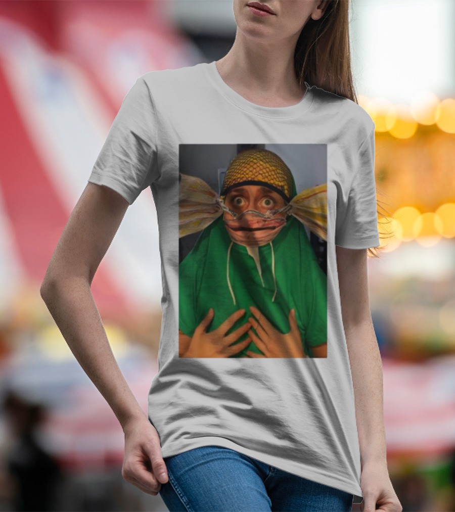 Homesweethome Catfish Mask Costume Creative Look T-Shirt