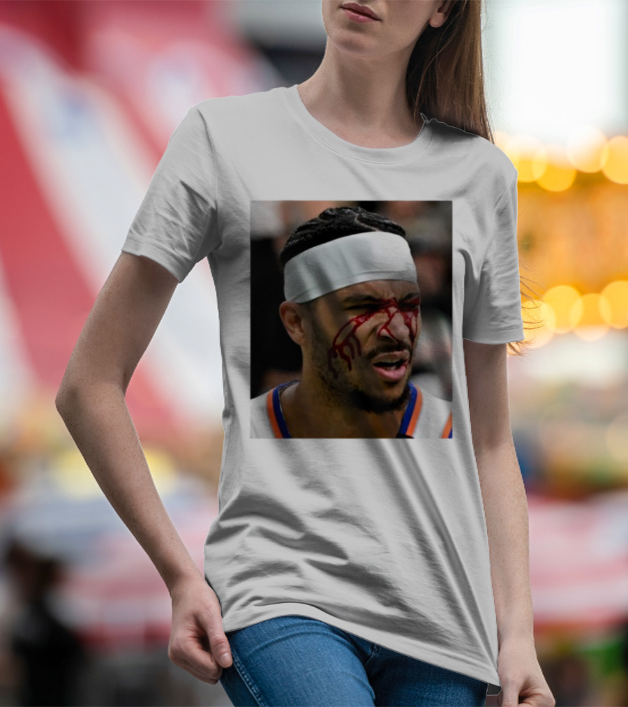 Limited Edition Josh Hart New York Knicks Elbowed Face Moment T-Shirt