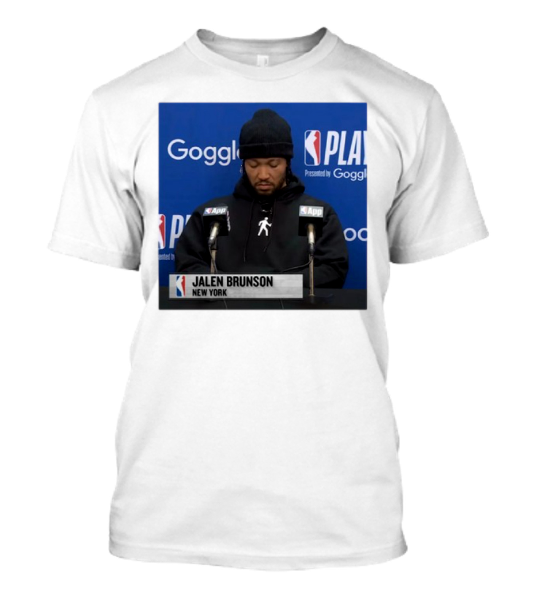 Jalen Brunson New York Press Conference NBA Playoffs Presented By Google T-Shirt