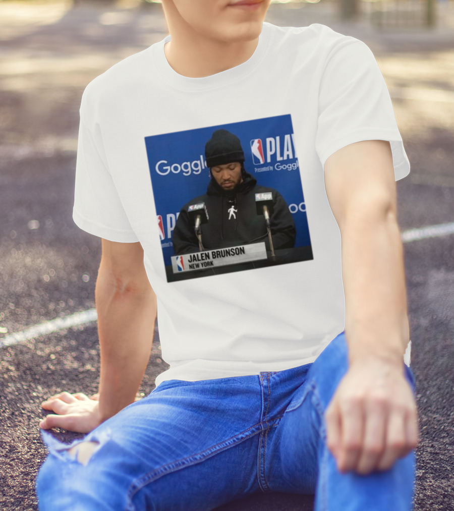 Jalen Brunson New York Press Conference NBA Playoffs Presented By Google T-Shirt