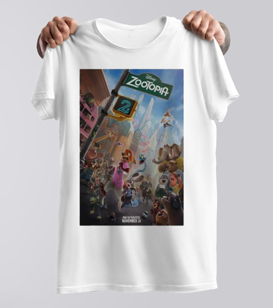 Disney Zootopia 2 Movie November 26 Only In Theaters T-Shirt
