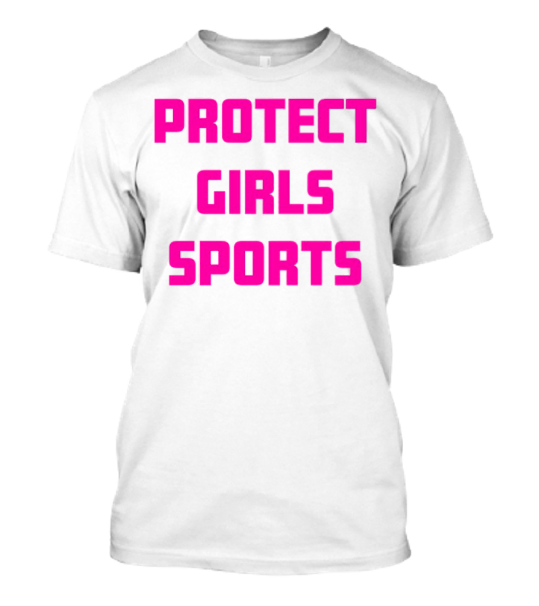 Protect Girls Sports Bold Pink Advocacy Design T-Shirt