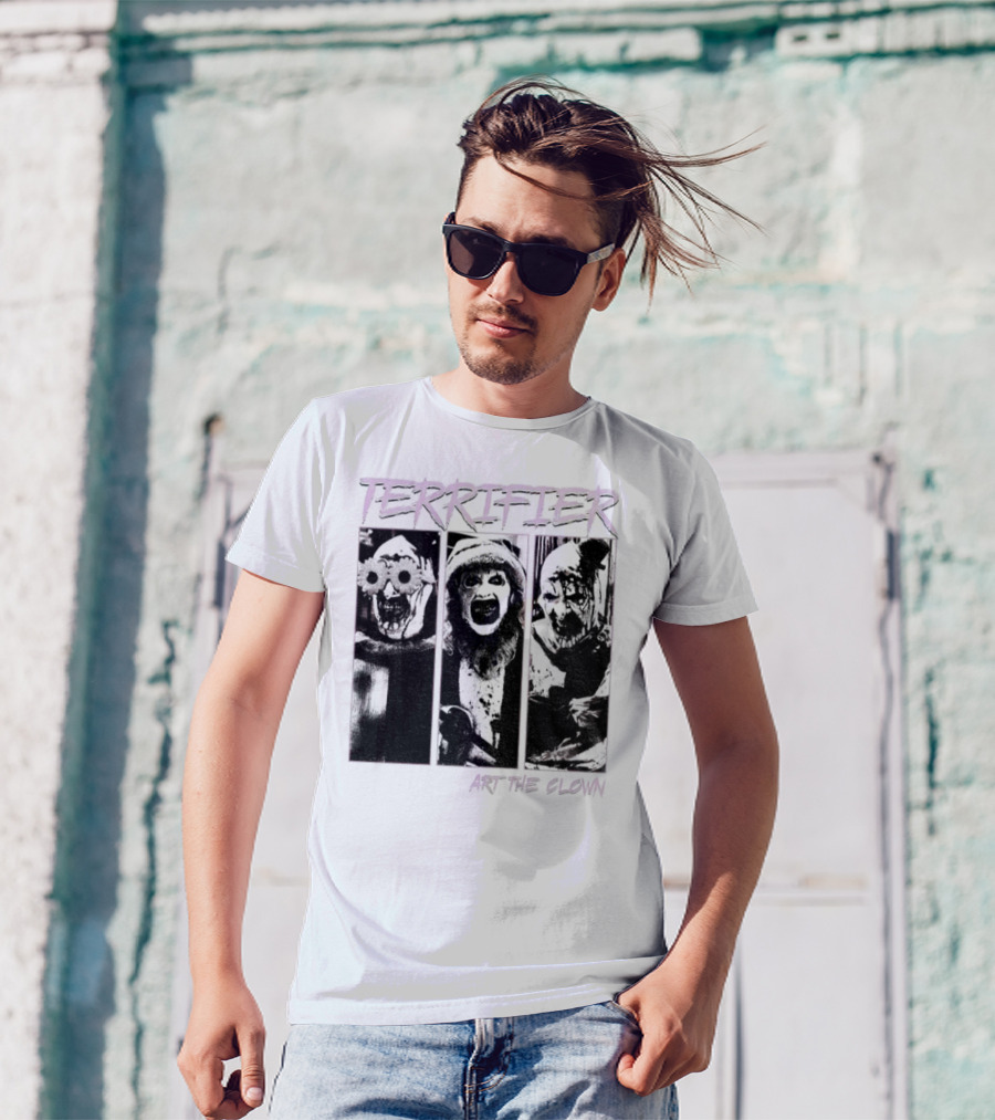 Terrifier Art The Clown Horror Halloween Spooky Clown T-Shirt