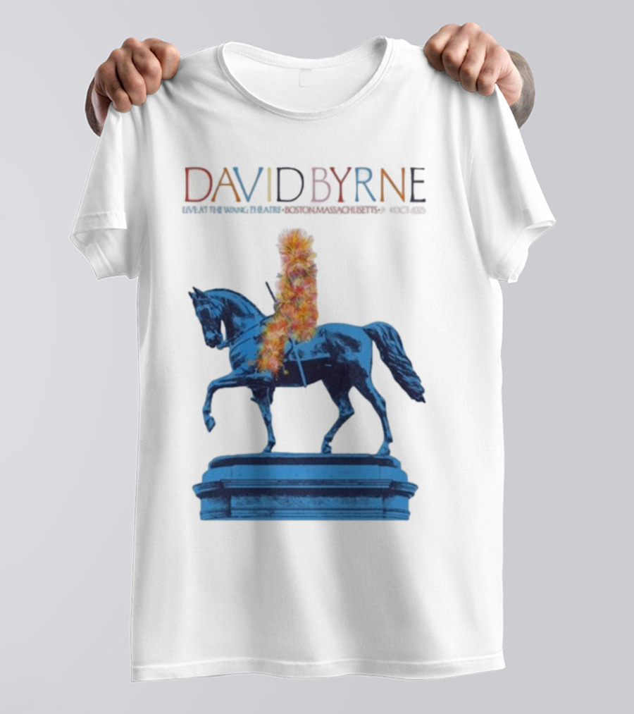 David Byrne Wang Theatre Boston MA Oct 2-4 2025 Tour T-Shirt