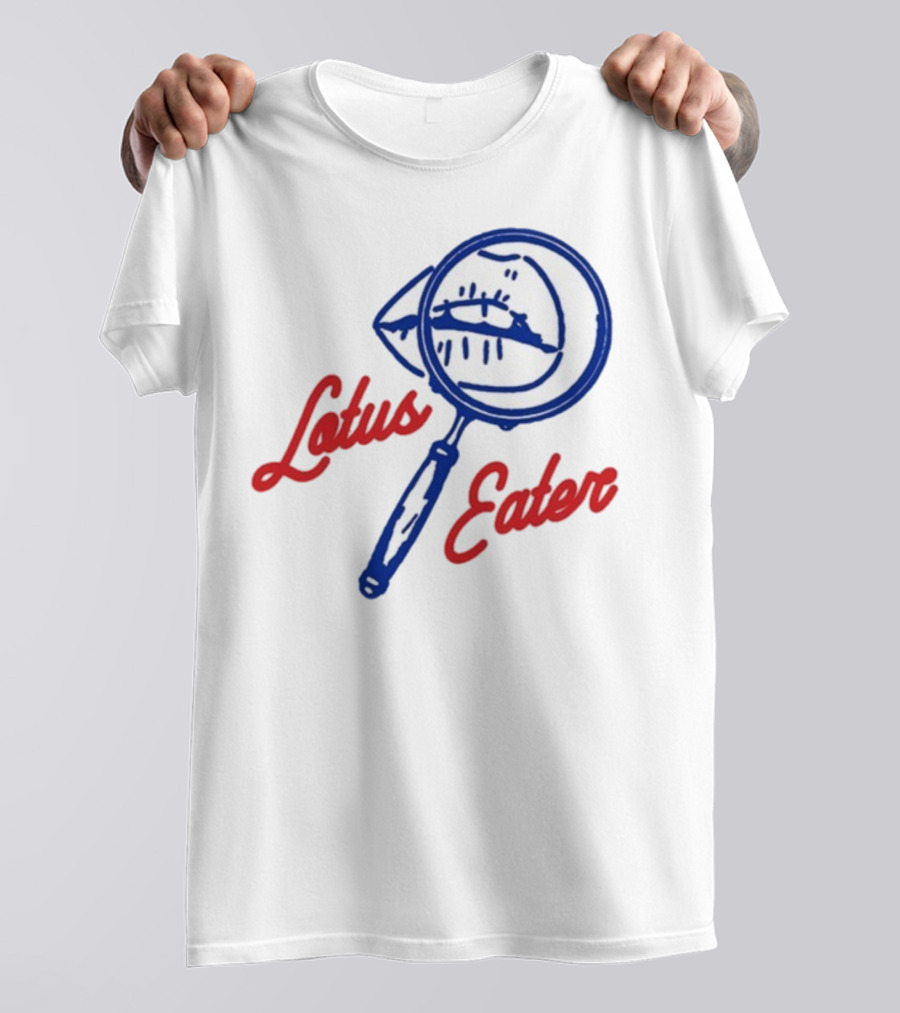 Lotus Eater Eye Magnifying Glass Logo T-Shirt