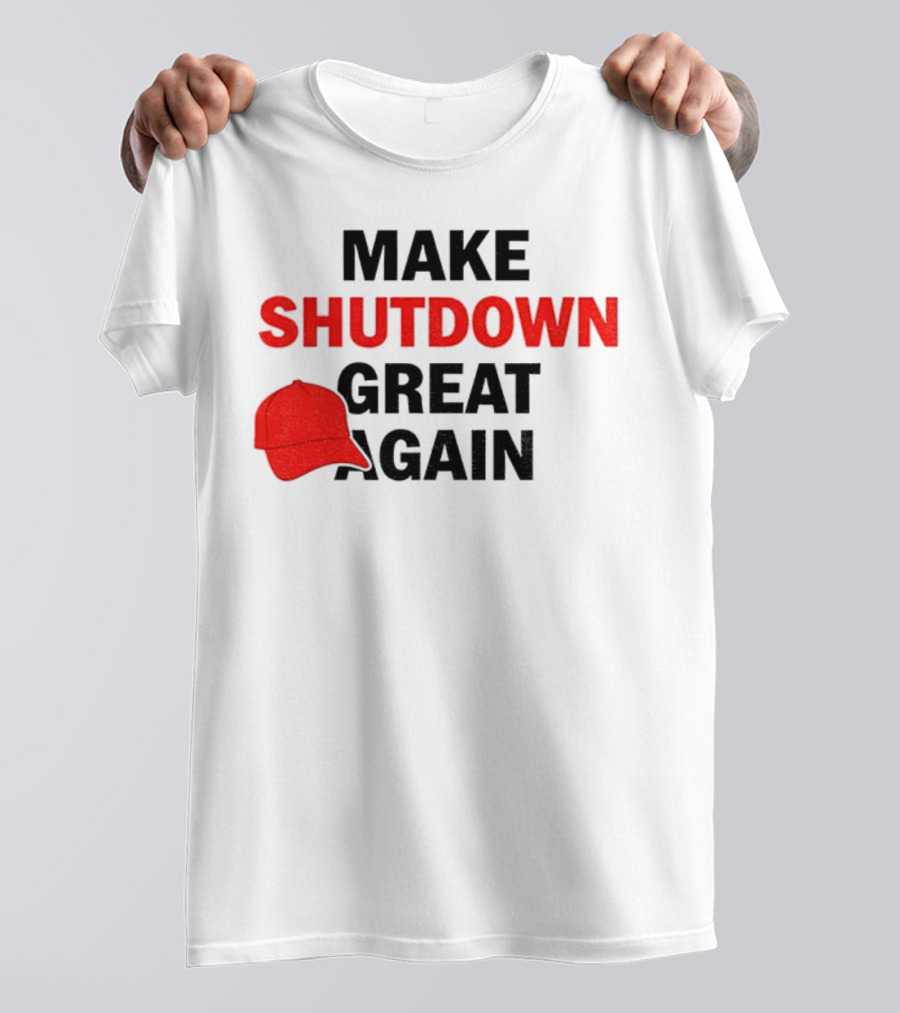 MAGA Make Shutdown Great Again Red Hat T-Shirt