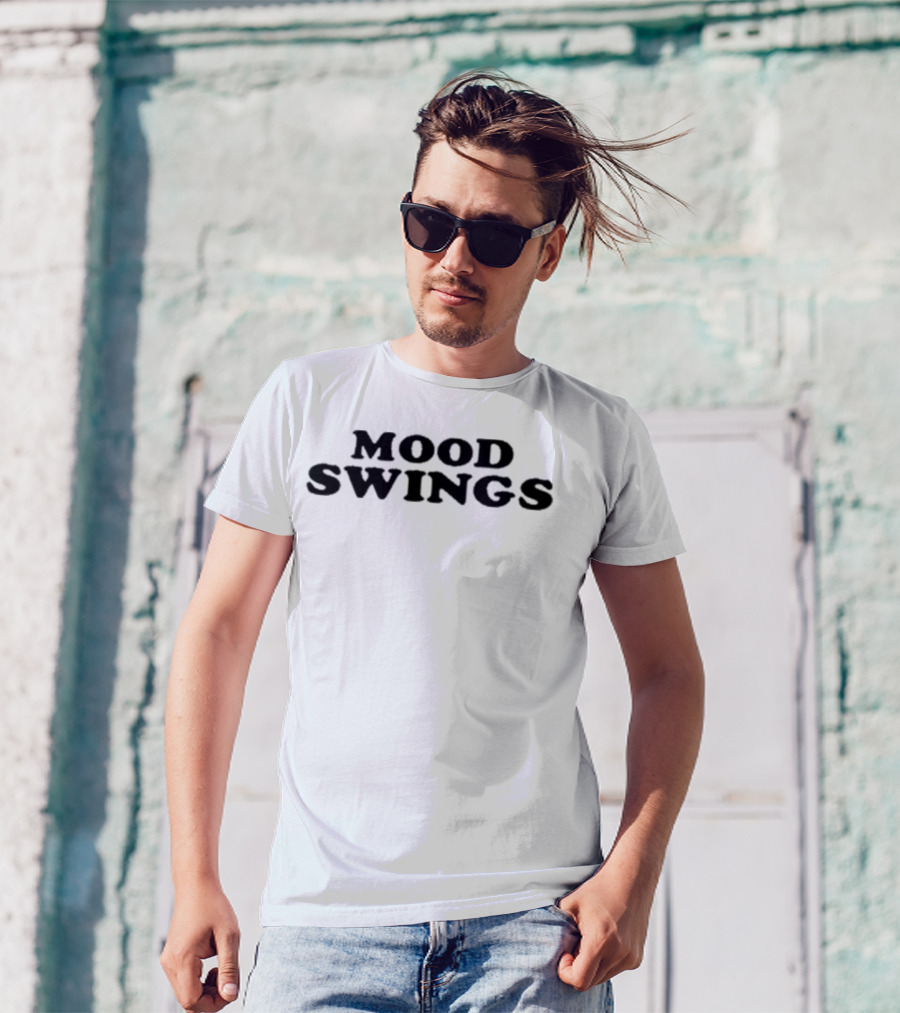 Henry Moodie Mood Swings Retro Style Lettering T-Shirt