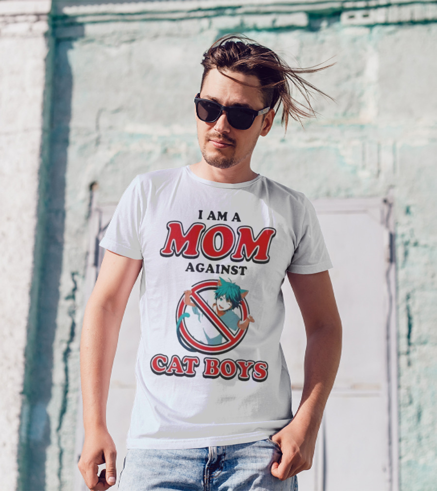 I Am A Mom Against Cat Boys Anime Waifus T-Shirt