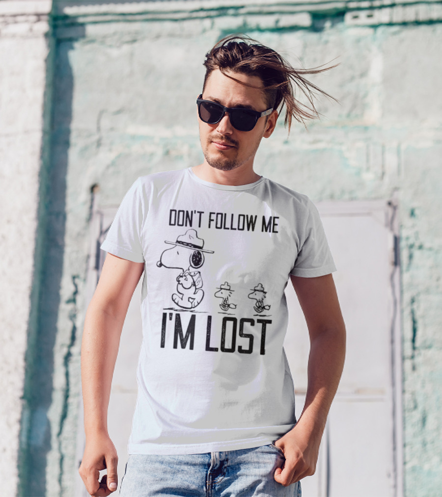 Snoopy Woodstock Peanuts Don’t Follow Me I’m Lost T-Shirt