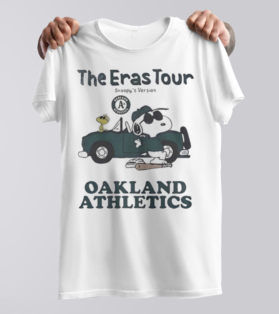 The Eras Tour Snoopy Version Oakland Athletics Peanuts Woodstock T-Shirt