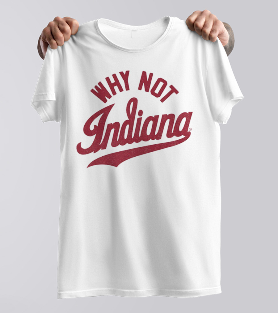 Why Not Indiana Hoosiers Crimson Football NFL 2025 T-Shirt