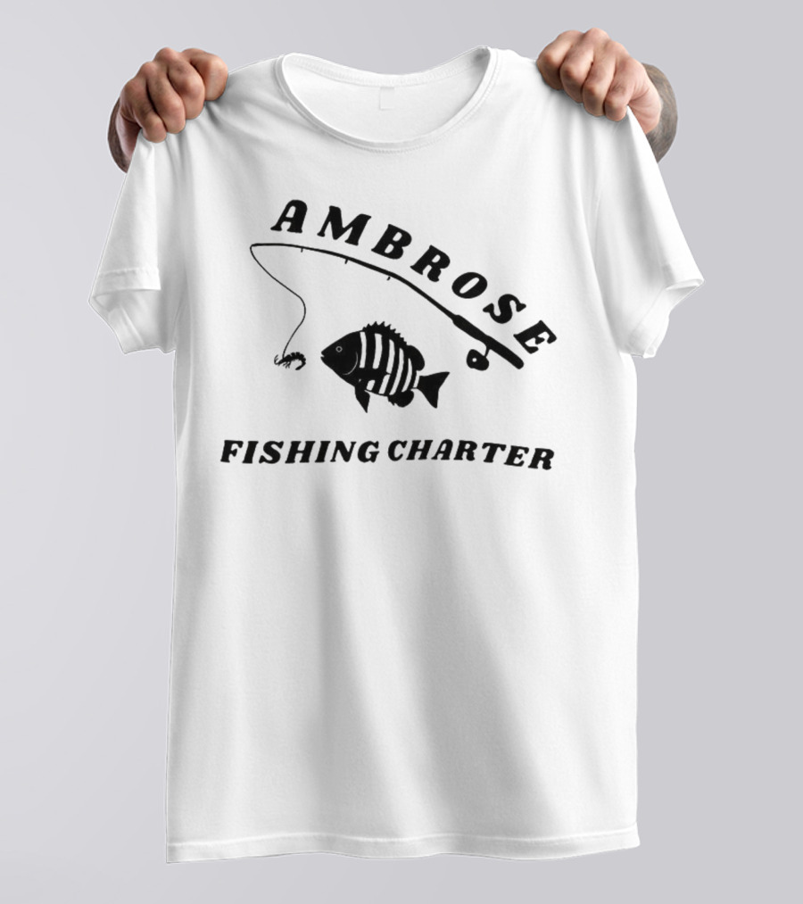 Ambrose Fishing Charter Fun Angling Adventure T-Shirt