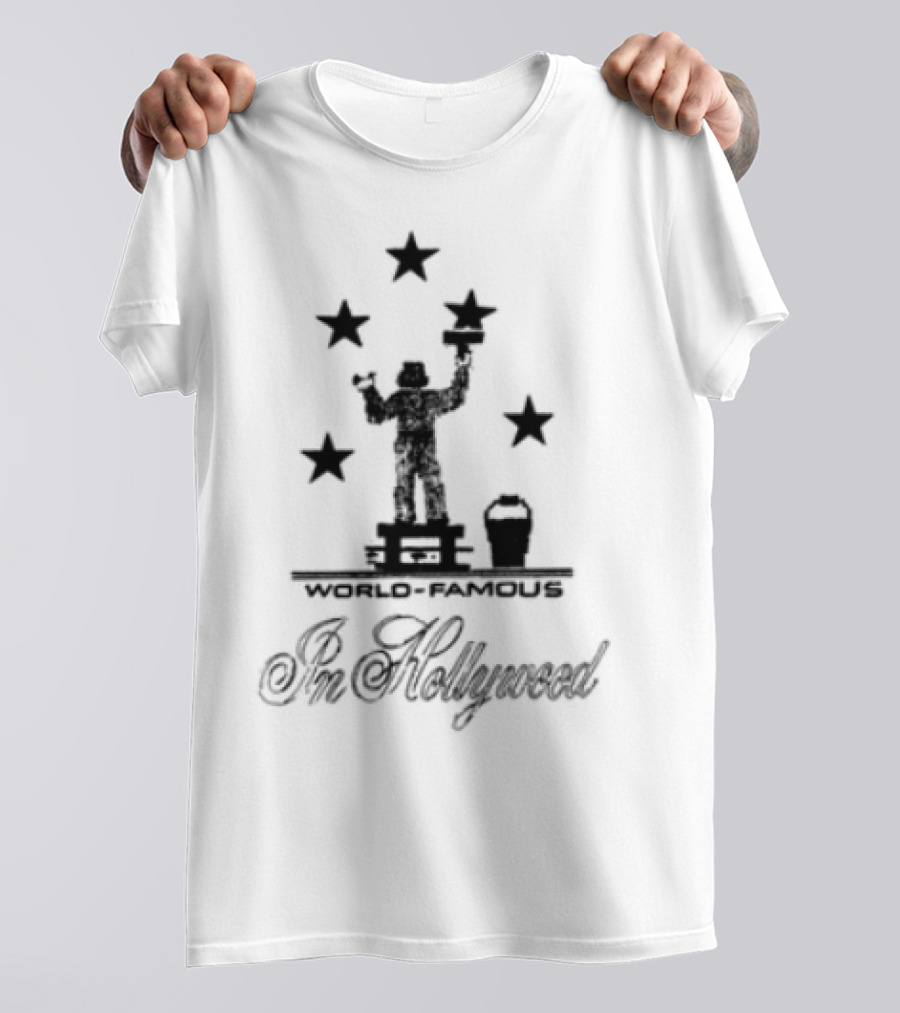 World Famous Anna Mills Hollywood Stars Silhouette Icon T-Shirt