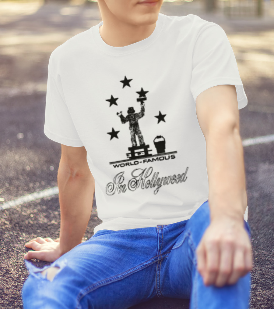 World Famous Anna Mills Hollywood Stars Silhouette Icon T-Shirt