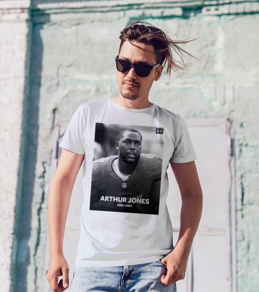 Arthur Jones Baltimore Ravens NFL Player Tribute 1986-2025 T-Shirt