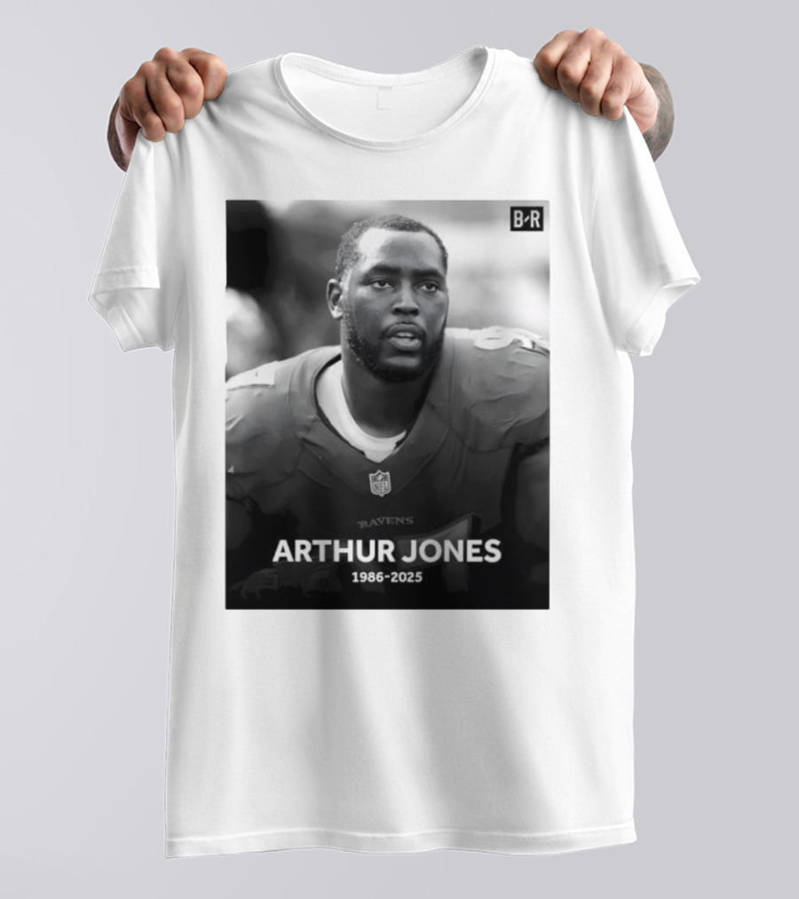 Arthur Jones Baltimore Ravens NFL Player Tribute 1986-2025 T-Shirt