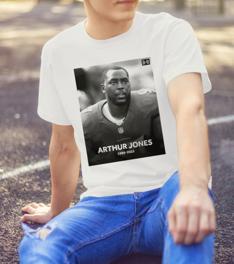 Arthur Jones Baltimore Ravens NFL Player Tribute 1986-2025 T-Shirt