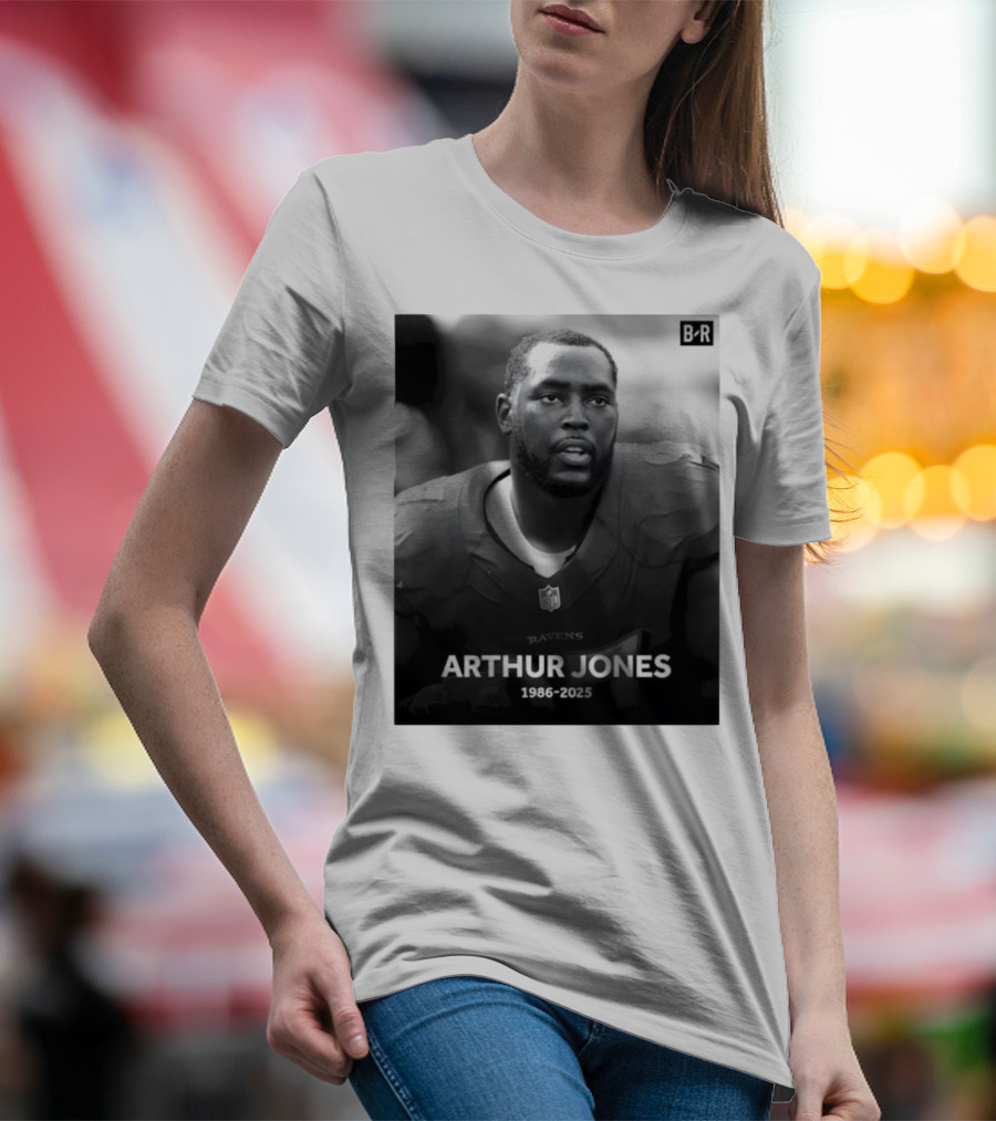Arthur Jones Baltimore Ravens NFL Player Tribute 1986-2025 T-Shirt