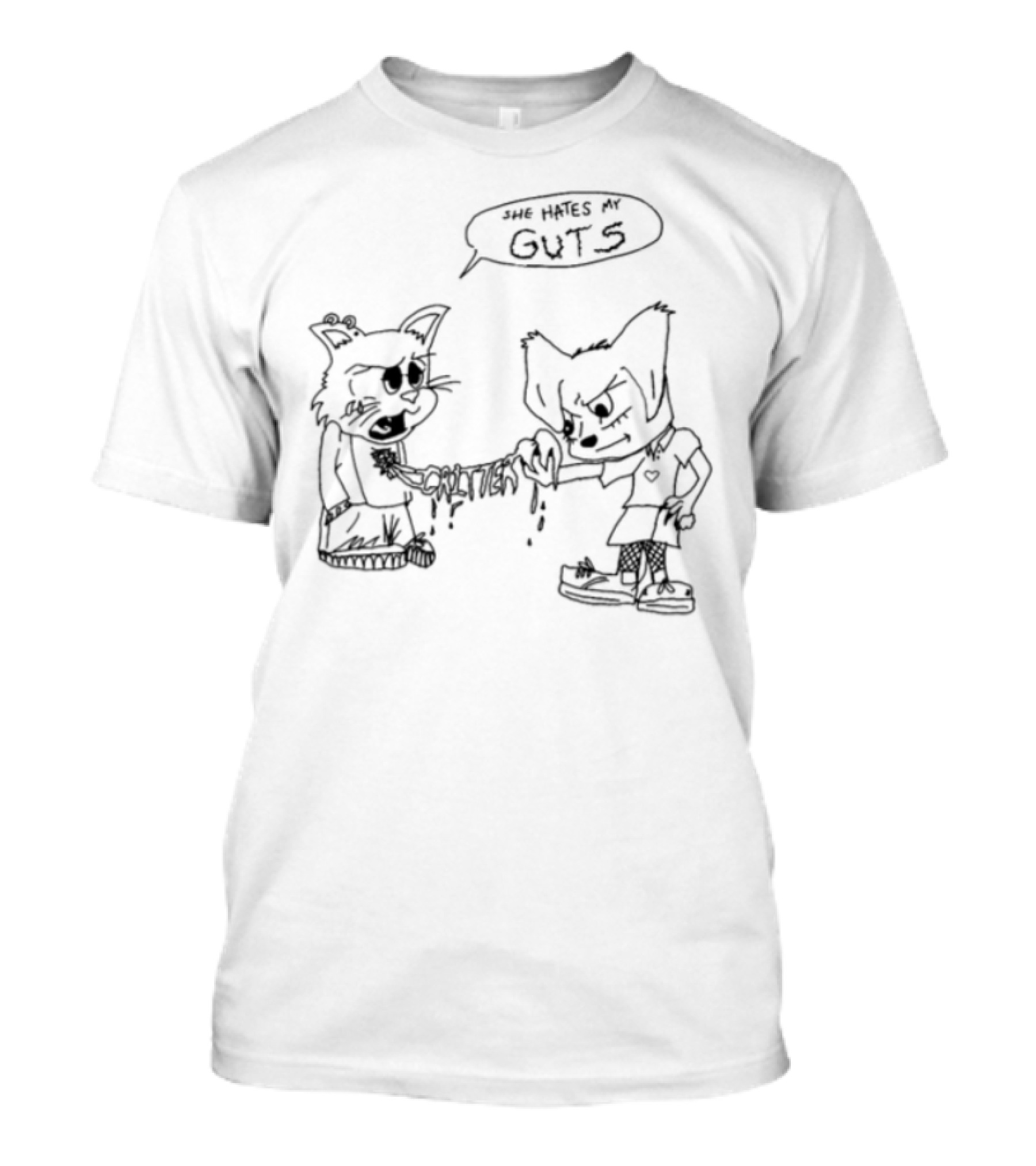 Limited Edition She Hates My Guts Wolf Character T-Shirt