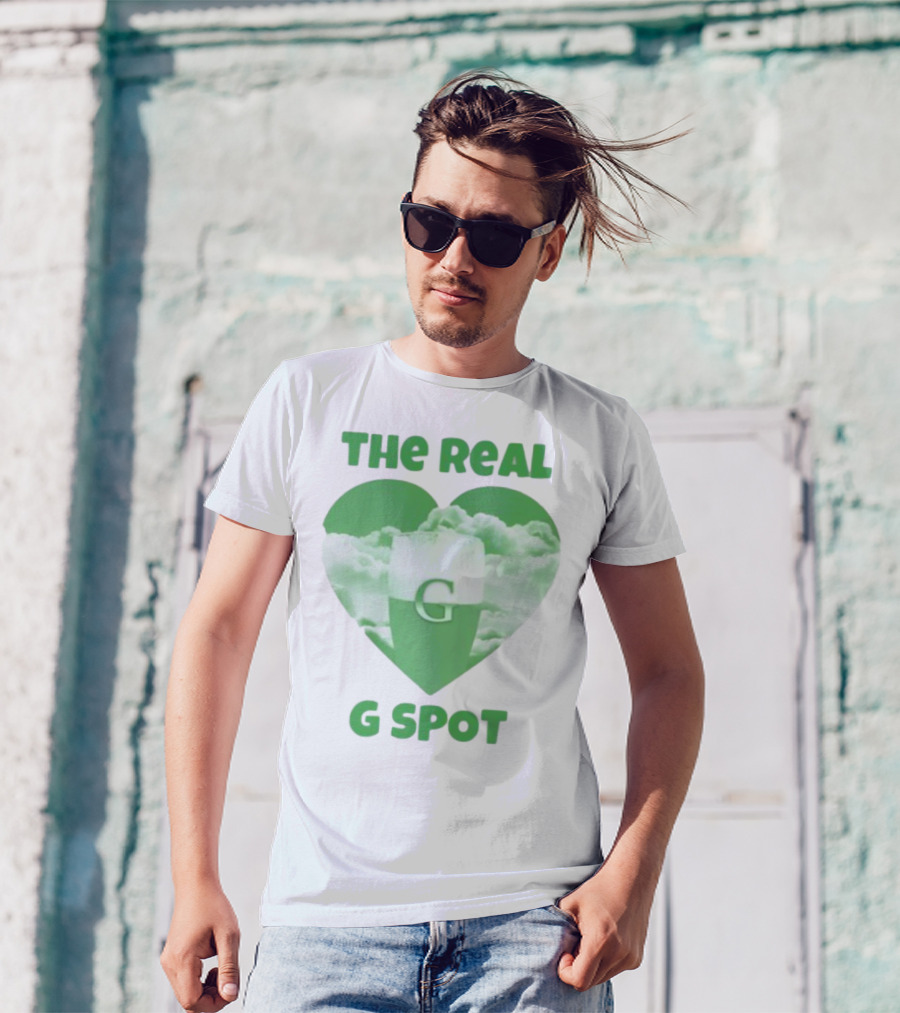 The Real G Spot Green Heart Cloud Pint T-Shirt
