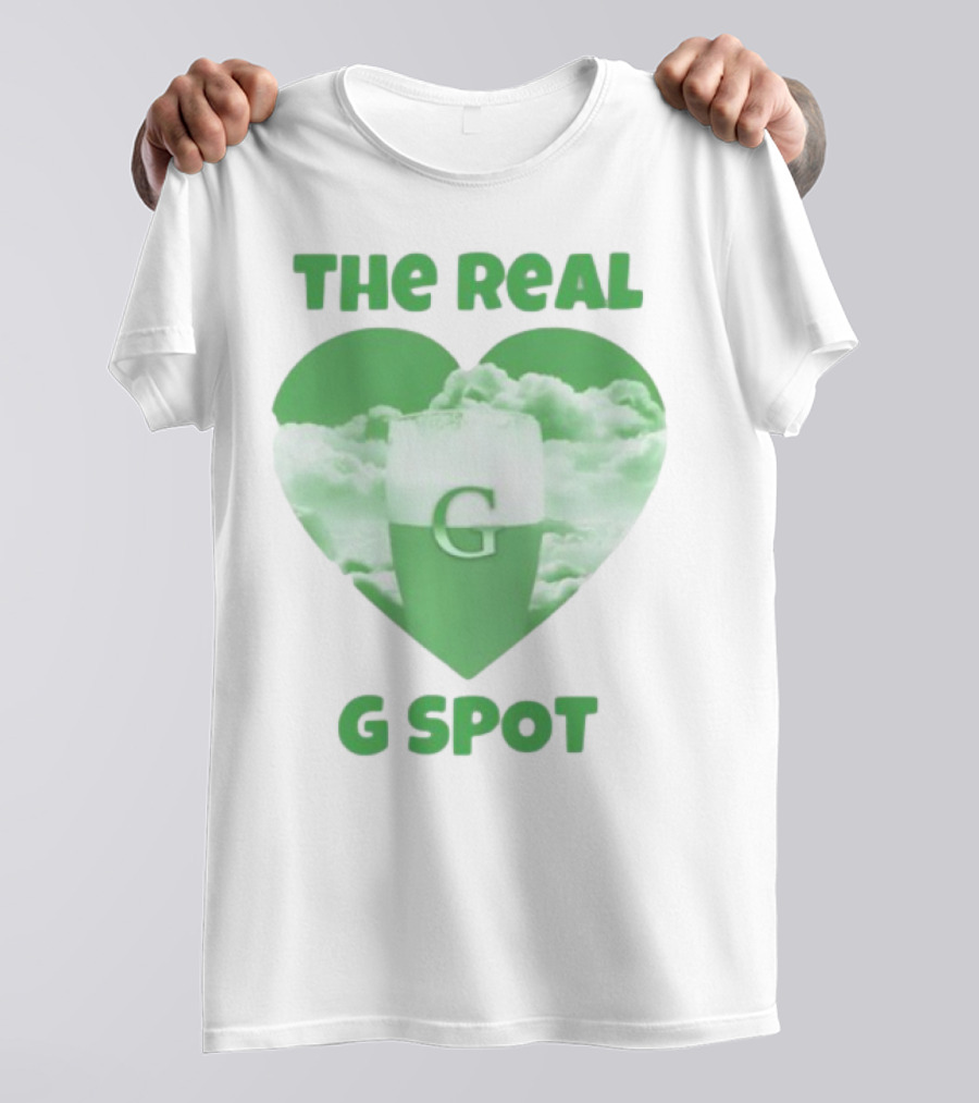 The Real G Spot Green Heart Cloud Pint T-Shirt
