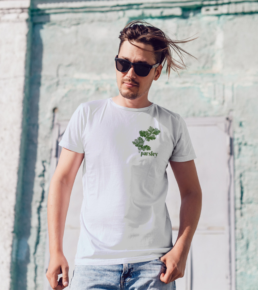 Atthemoment Green Parsley Leaves T-Shirt