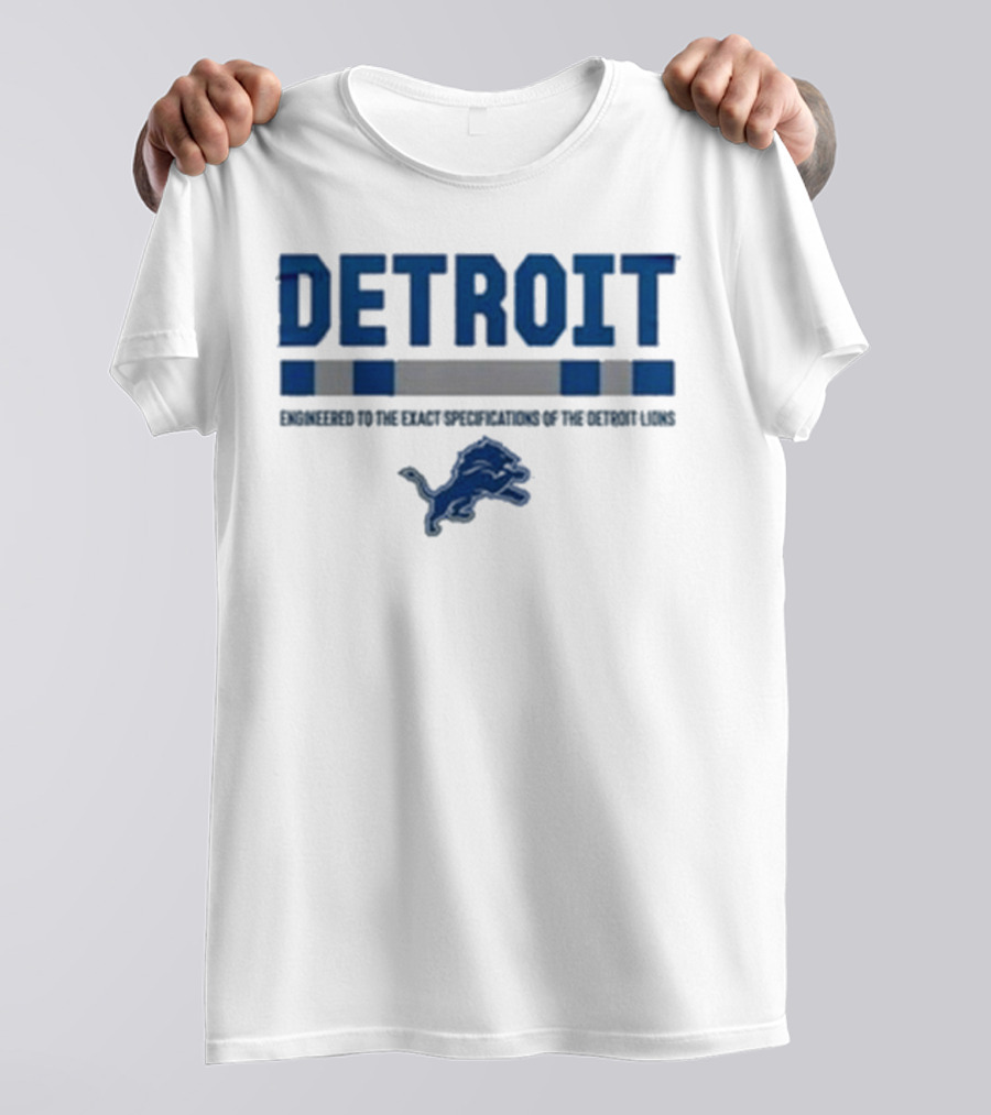 Detroit Lions Engineered To The Exact Specifications Barry Sanders T-Shirt