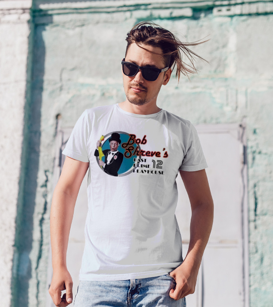 Bob Shreve’s Past Prime Playhouse Vintage TV Show Nostalgia T-Shirt