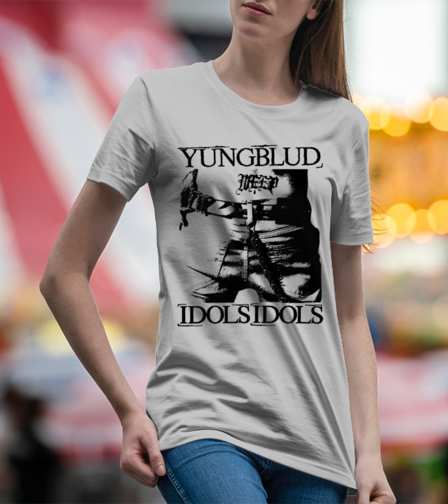 Yungblud Idolsidols Limited White Tattoo Design T-Shirt