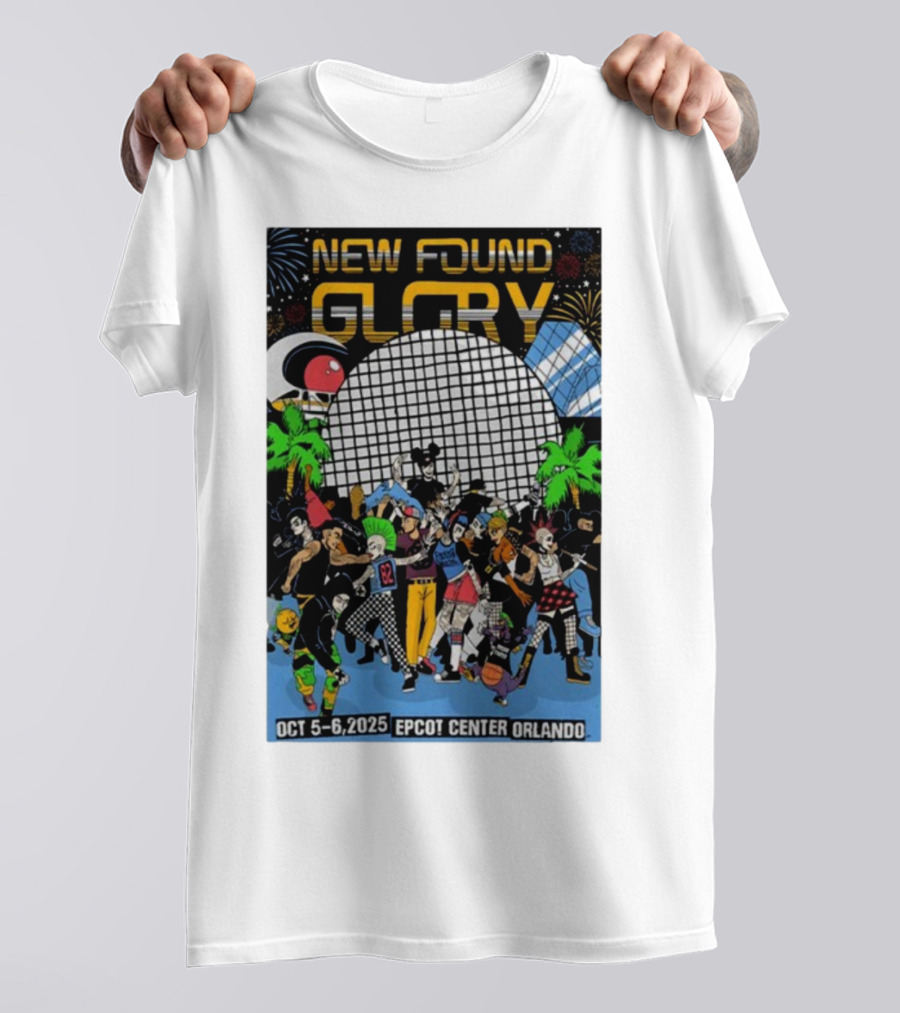 New Found Glory Epcot Center Orlando Oct 5-6 2025 Event Celebration T-Shirt