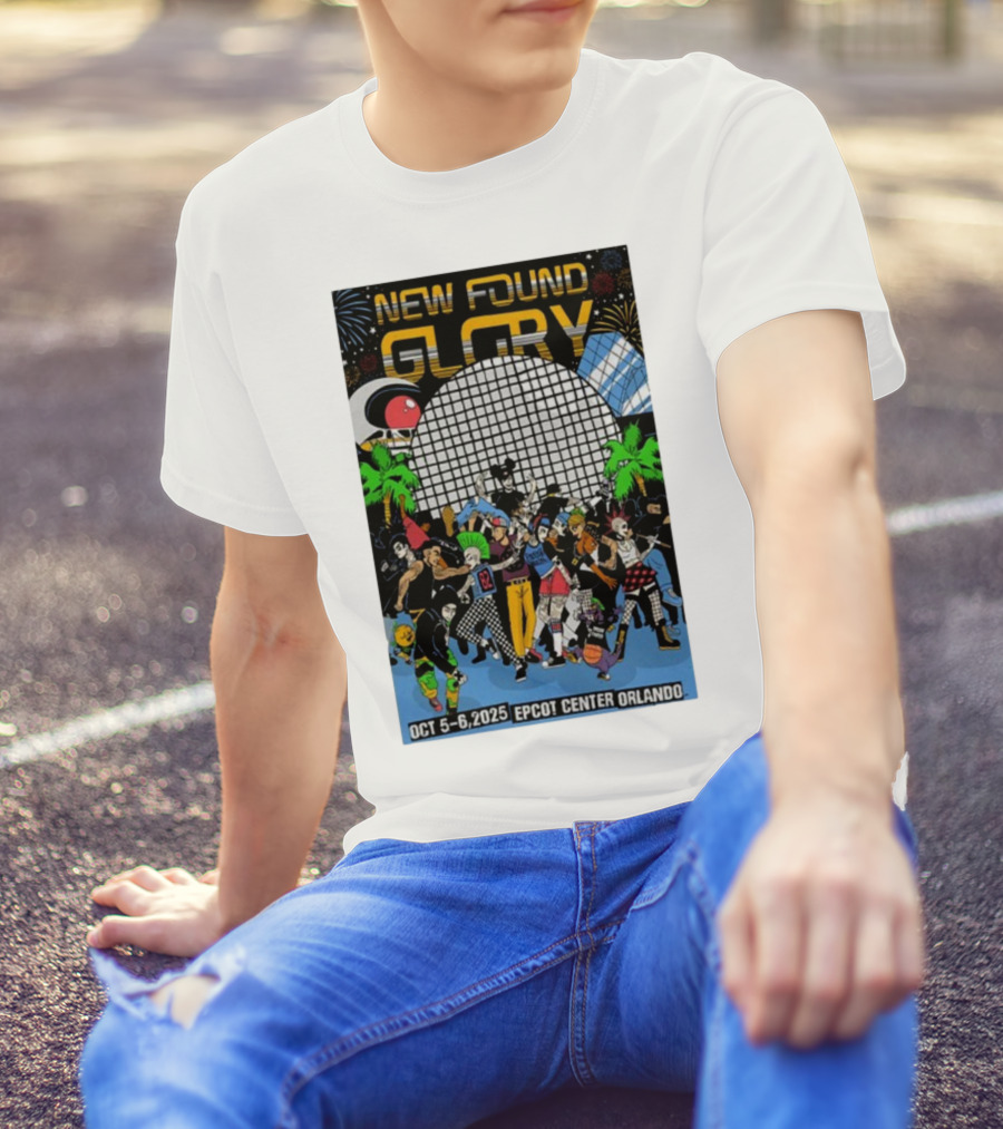 New Found Glory Epcot Center Orlando Oct 5-6 2025 Event Celebration T-Shirt
