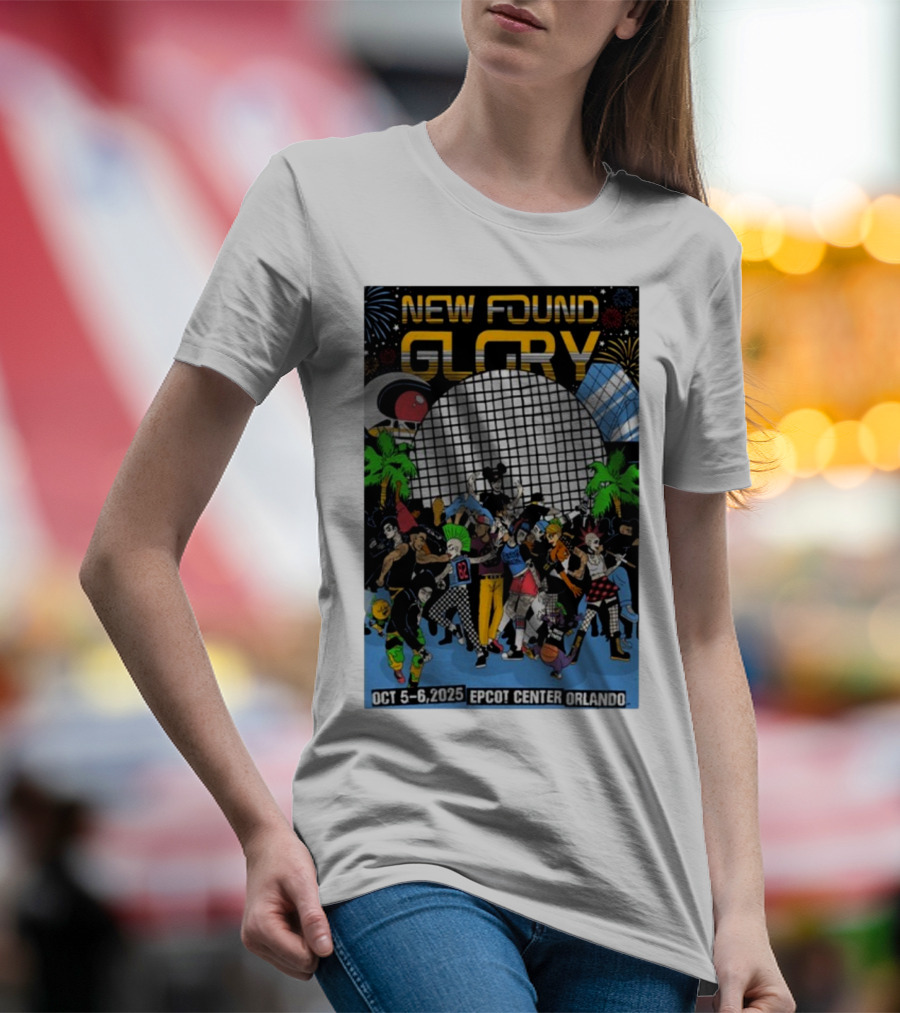 New Found Glory Epcot Center Orlando Oct 5-6 2025 Event Celebration T-Shirt