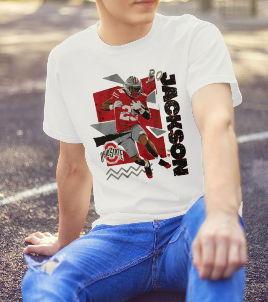 Bo Jackson Ohio State Football 90s Style T-Shirt